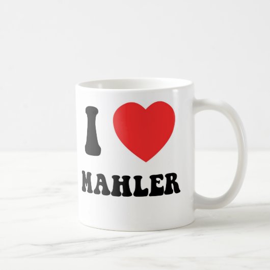 IハートMahler コーヒーマグカップ (右)