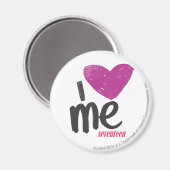 IハートMe紫 マグネット (正面/裏面)