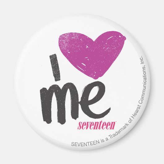 IハートMe紫 マグネット (正面)