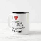 IハートMy Avion-fullrig60s ツートーンマグカップ (正面左)