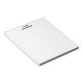 IハートMy Black Lab Notepad ノートパッド (アングル)