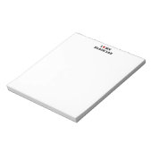 IハートMy Black Lab Notepad ノートパッド (回転)