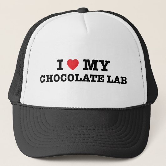 IハートMy Chocolate Lab Hat キャップ (正面)