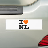 IハートNL バンパーステッカー (車上)
