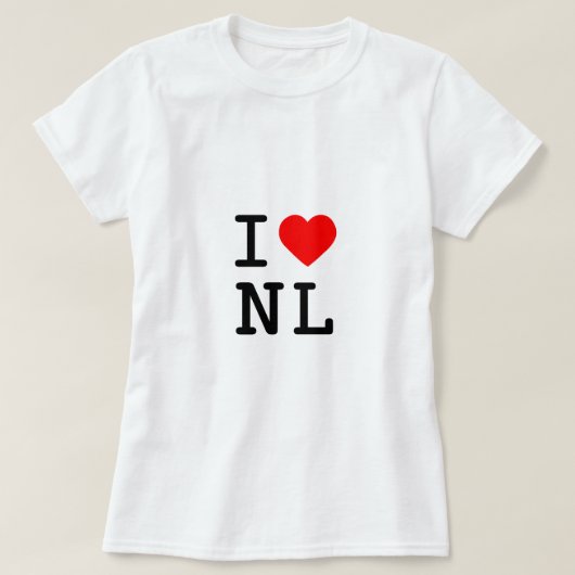 IハートNL Tシャツ (デザイン正面)