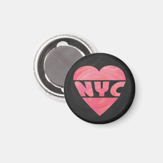 IハートNYC マグネット (正面/裏面)