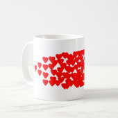 IハートPCR コーヒーマグカップ (正面左)