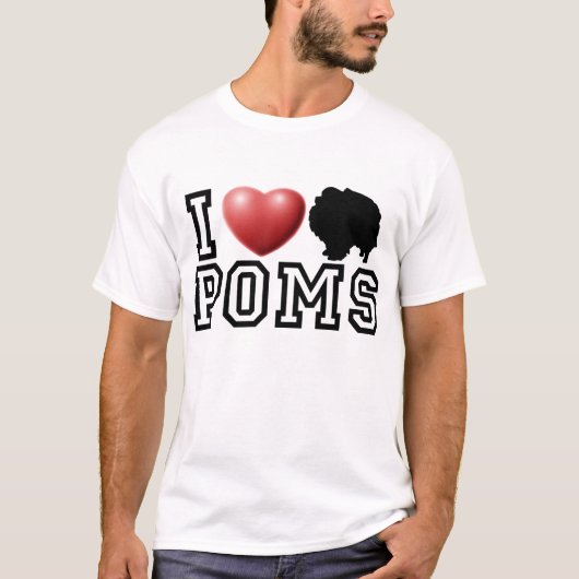 IハートPoms Tシャツ (正面)