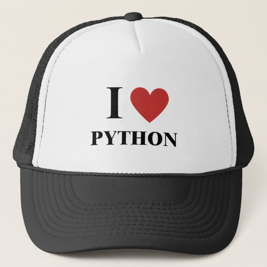 IハートPython Hat キャップ (正面)