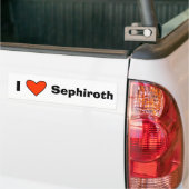 IハートSephiroth バンパーステッカー (トラック上)