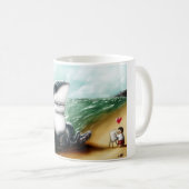 IハートSharktopus コーヒーマグカップ (正面右)