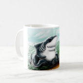 IハートSharktopus コーヒーマグカップ (正面左)