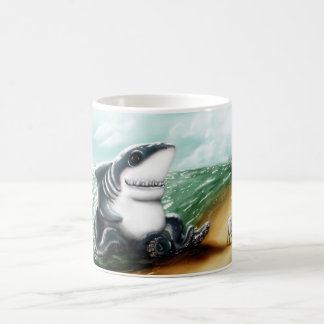 IハートSharktopus コーヒーマグカップ