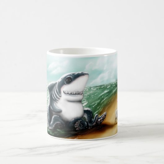 IハートSharktopus コーヒーマグカップ (中央)