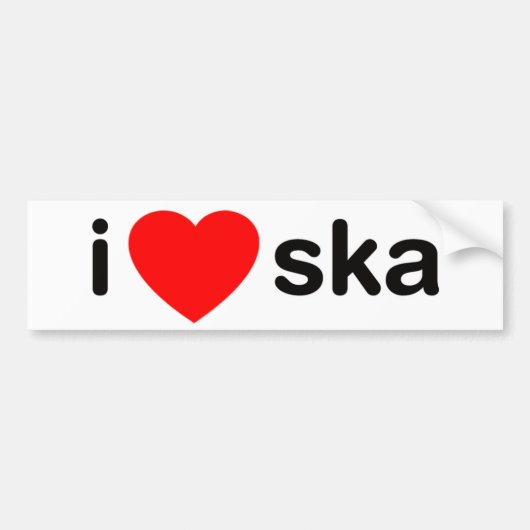 IハートSka バンパーステッカー (正面)