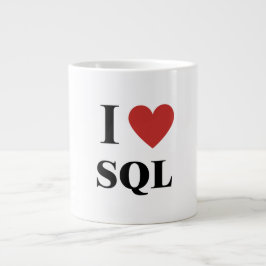 IハートSQL ジャンボコーヒーマグカップ
