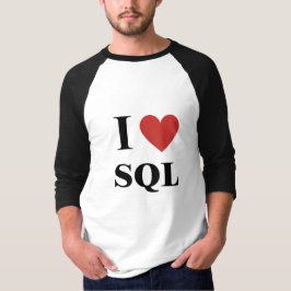 IハートSQL Tシャツ