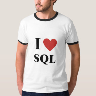 IハートSQL Tシャツ