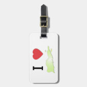 IハートSt Croixの荷物のラベル ラゲッジタグ (正面縦)