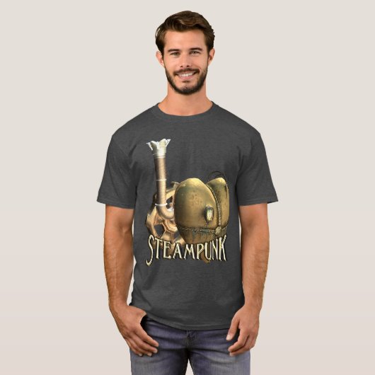 IハートSteampunk Tシャツ (正面フル)