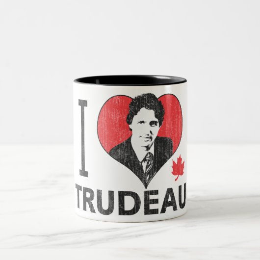 IハートTrudeau ツートーンマグカップ (中央)