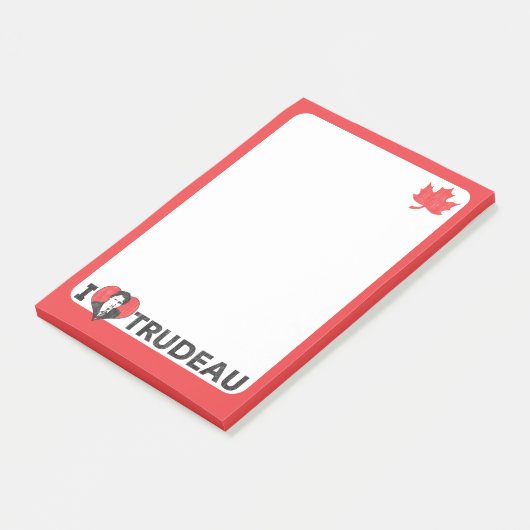 IハートTrudeau ポストイット (アングル)
