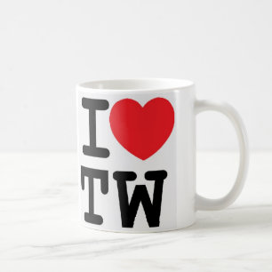 IハートTWは設計します コーヒーマグカップ