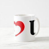 IハートUのマグ コーヒーマグカップ (正面右)