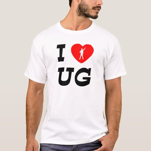 IハートUGのワイシャツ Tシャツ (正面)