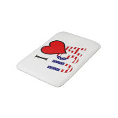 IハートUSAオーバーレイbmcnt バスマット (アングル)