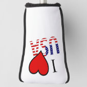 IハートUSAオーバーレイpccnt ゴルフヘッドカバー (回転90)