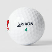 IハートUSAオーバーレイssf gbcnt ゴルフボール (ロゴ)