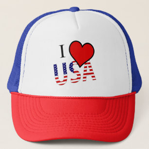 IハートUSAオーバーレイthcn Trucker Hat キャップ