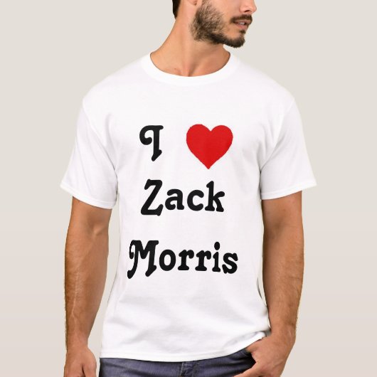 IハートZack Morris Tシャツ (正面)