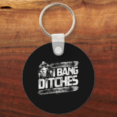 iバおもしろいンディッチクワッドATVライダーギフトアイディア キーホルダー (正面)