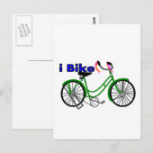 Iバイク（自転車）スケッチ1950バイク ポストカード (正面/裏面)