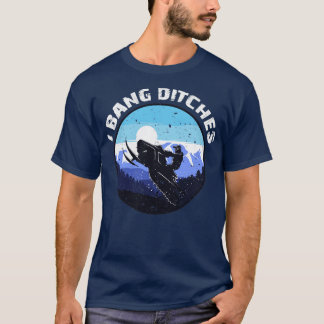 Iバンディッチスノーモービルおもしろいスノーモービルのリジン Tシャツ