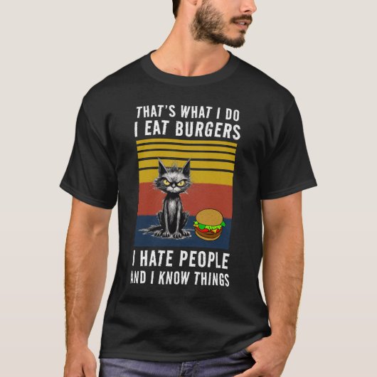 Iバ食べーガーTシャツ Tシャツ (正面)