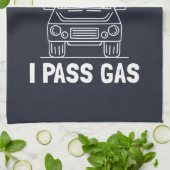 Iパスエコ電気自動車Gag キッチンタオル (折り畳み)