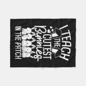 Iパッ教えチの中で最も可愛いバニー1 フリースブランケット (正面(横))