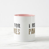 Iパンケーキのために走られて マグカップ (中央)
