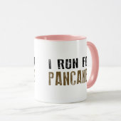 Iパンケーキのために走られて マグカップ (正面右)