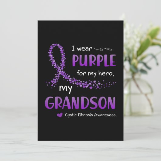 Iパープル孫嚢胞性線維症認識度 招待状 (スタンド正面)