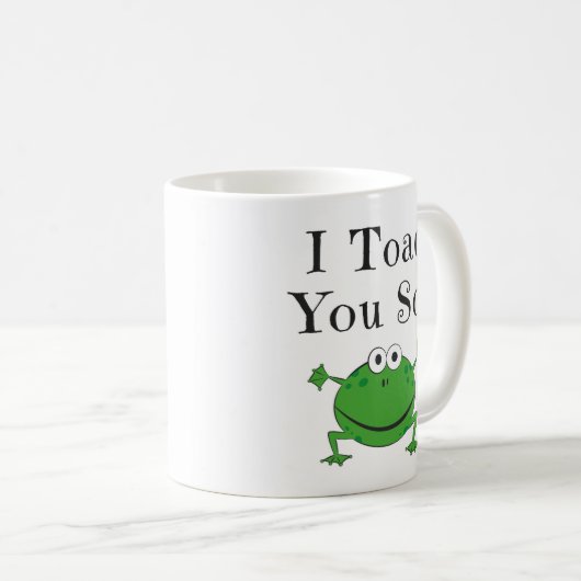 Iヒキガエルそう! -おもしろいなカエルのマグ コーヒーマグカップ (正面右)