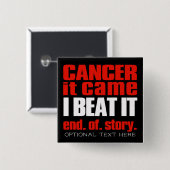 Iビートがん無しがん克服者 缶バッジ (正面&裏面)