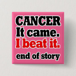 Iビートがん。がん生存者。カスタマイズ色 缶バッジ