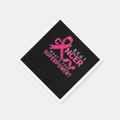 IビートがんWhats Your Superpower認識度Surv スタンダードカクテルナプキン (角)