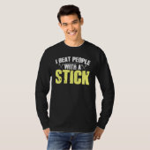 Iビートステッキ付き人ラクロス1 Tシャツ (正面フル)