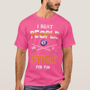 Iビート人とスティックプールスヌーカーのビリヤード Tシャツ
