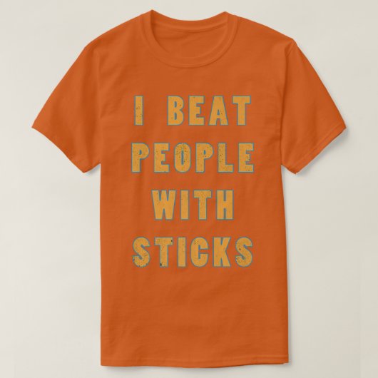 Iビート棒を持つ人スポーツ科学アスリートS Tシャツ (デザイン正面)